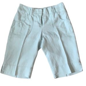 J Jill 100% Linen Bermuda Shorts